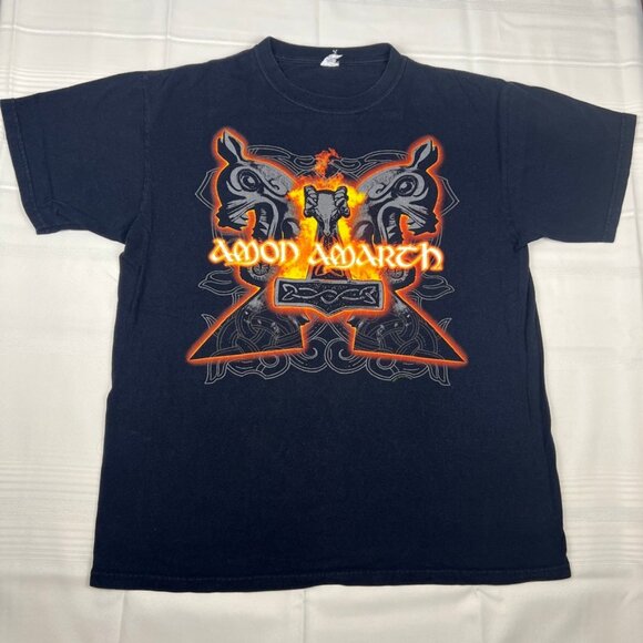 VTG AMON AMARTH DEATH METAL T Shirt WRATH OF THE NORSEMEN TOUR 2007 L Large Mens - Picture 2 of 10